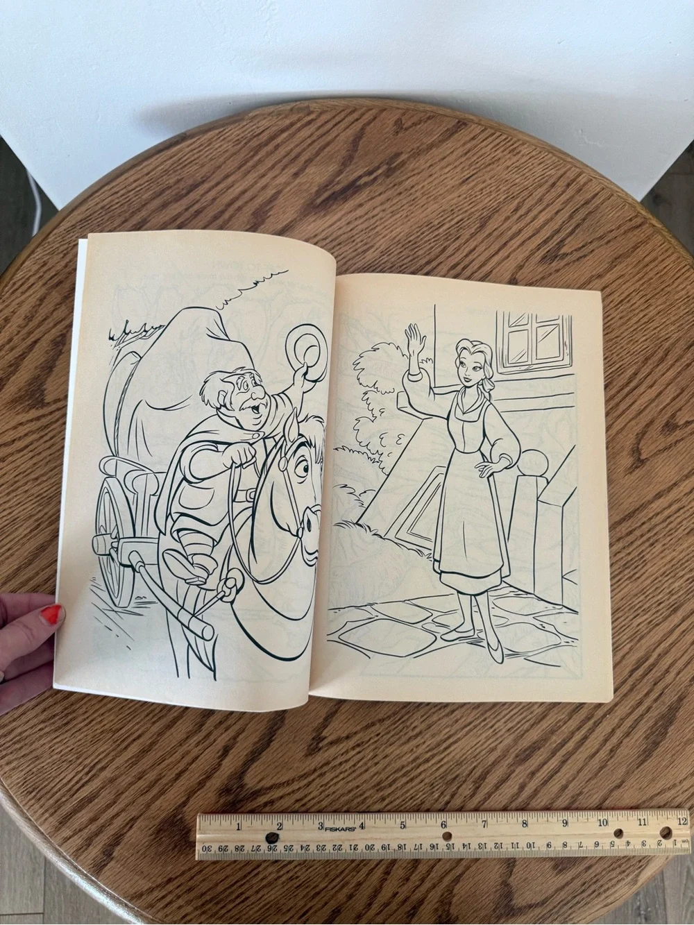 Vintage 1991 Disney Beauty and the Beast big color and activity book. Never used